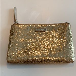Kate spade gold sparkle coin purse